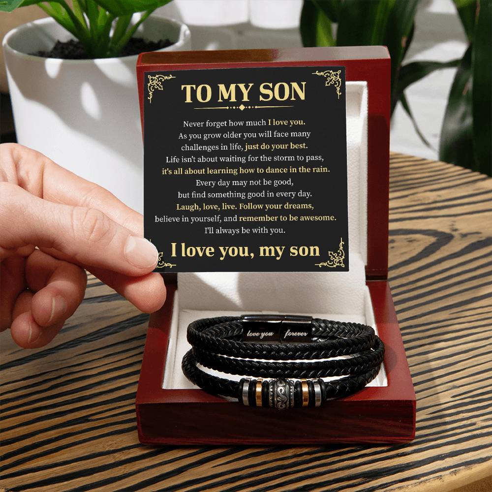 To My Son Bracelet Gift