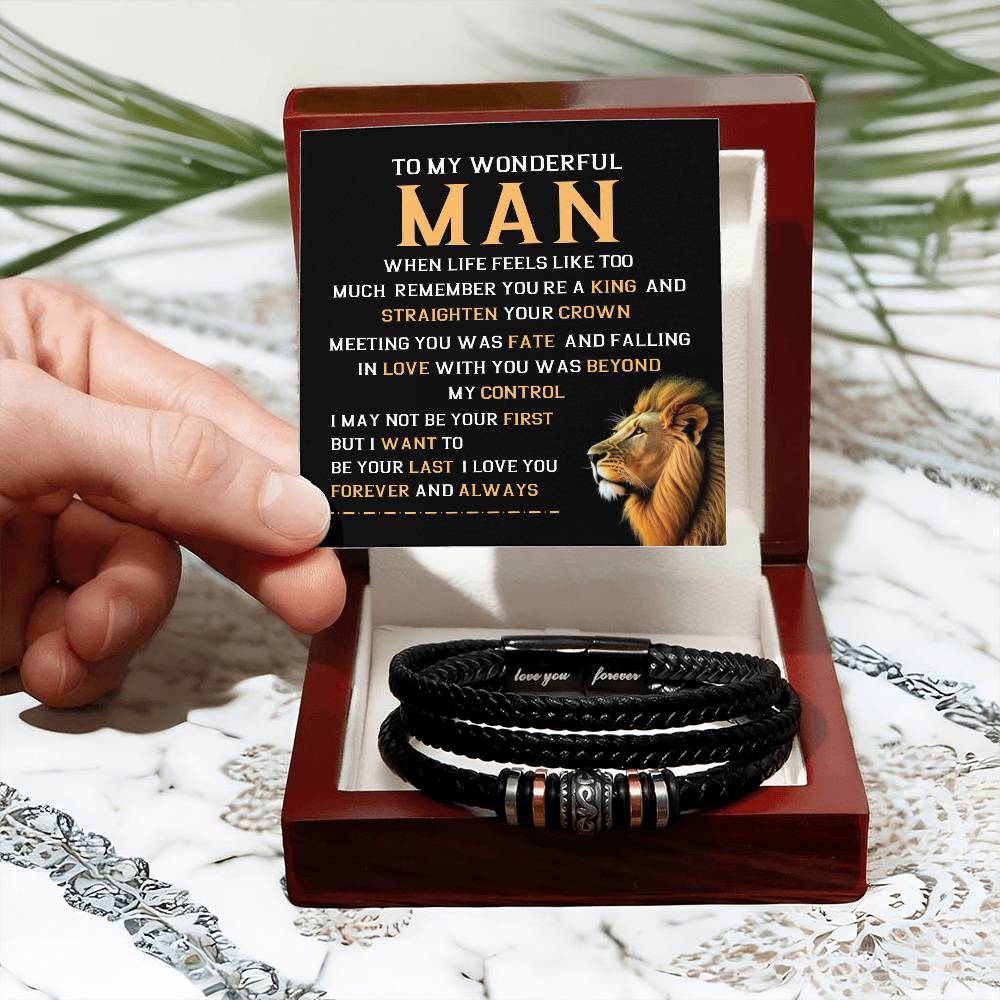 Bracelet Gift for Boyfriend or Husband, Gift Box Included