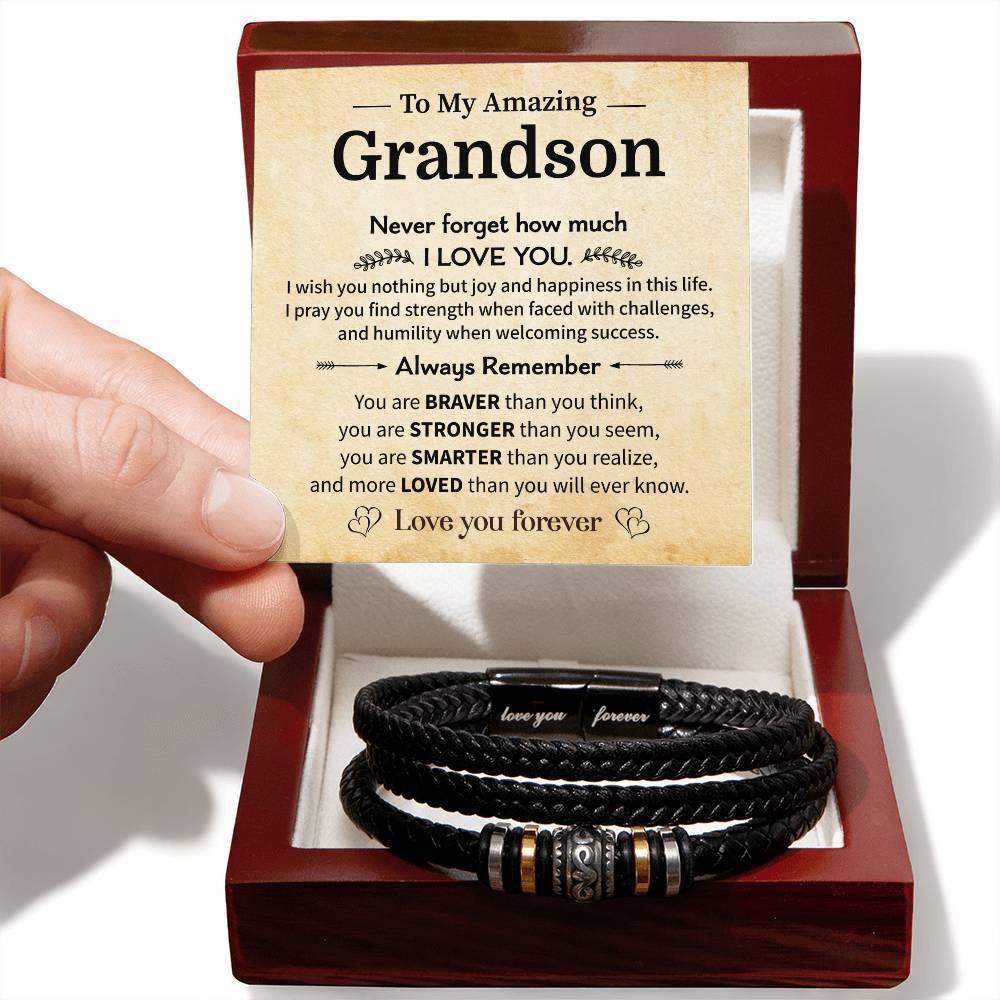 To My Grandson Gift with Encouraging Message
