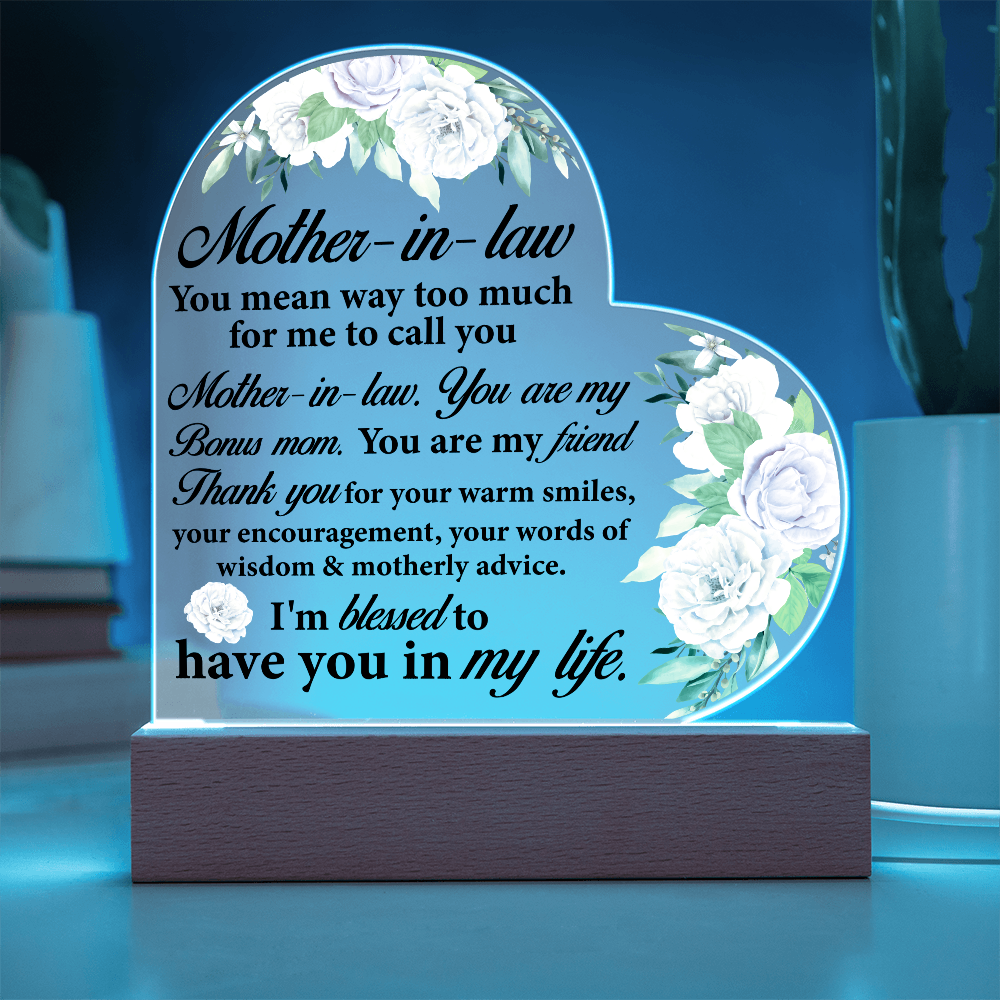 Thank You Gift for Mother-in-law Wedding or Mother's Day Gift