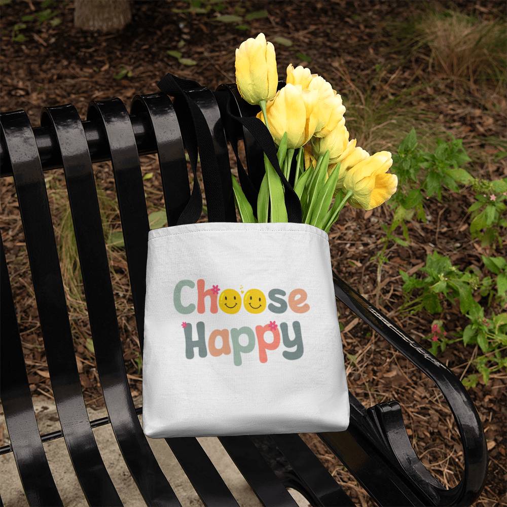 Choose Happy Toto Bag