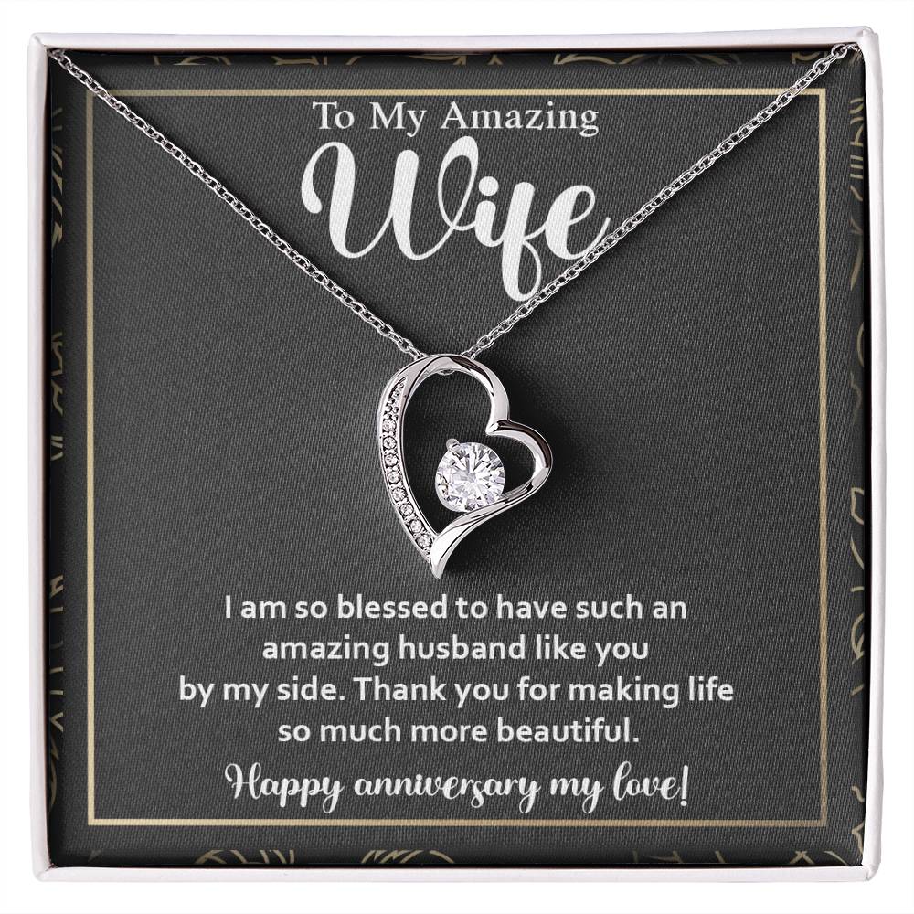 Romantic Anniversary Gift for Wife – Heart Necklace