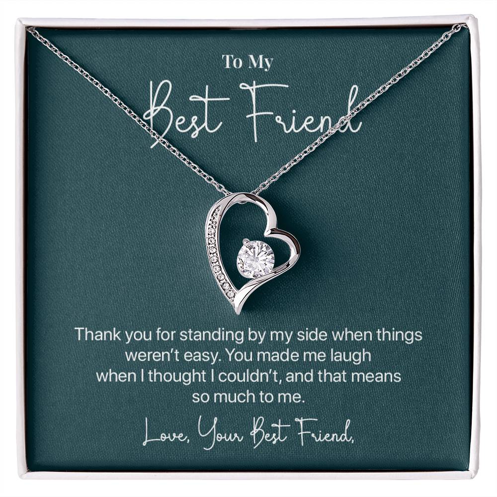 To My Best Friend, Valentine's Day Necklace Gift Thank You For Your Unwavering Support Difficult Moments Jewelry Heartfelt Appreciation Gift Meaningful Gift Thankful For Your Friendship Necklace Our Beautiful Connection Jewelry Gift
