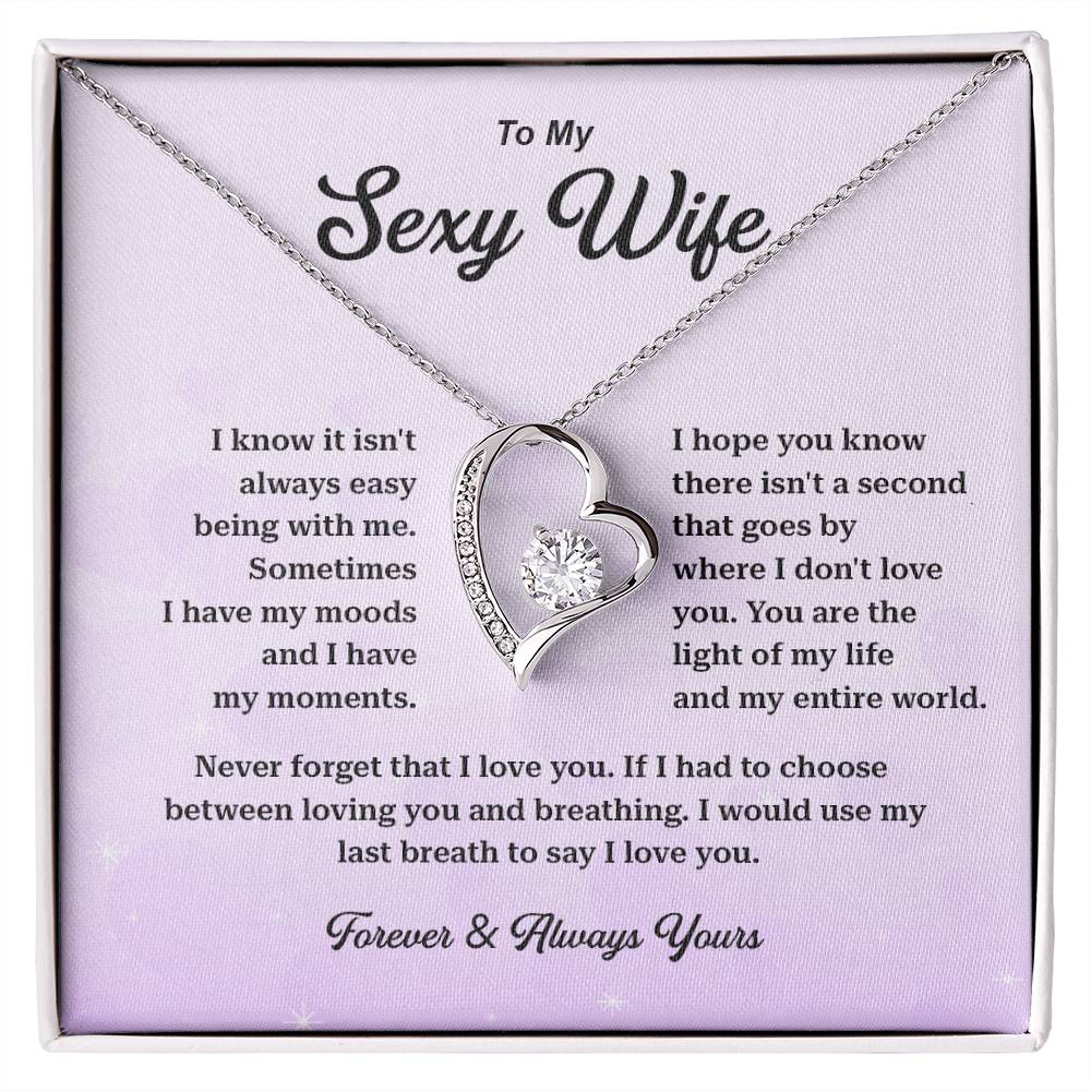 Sexy Wife Necklace Gift with Romantic Message Card