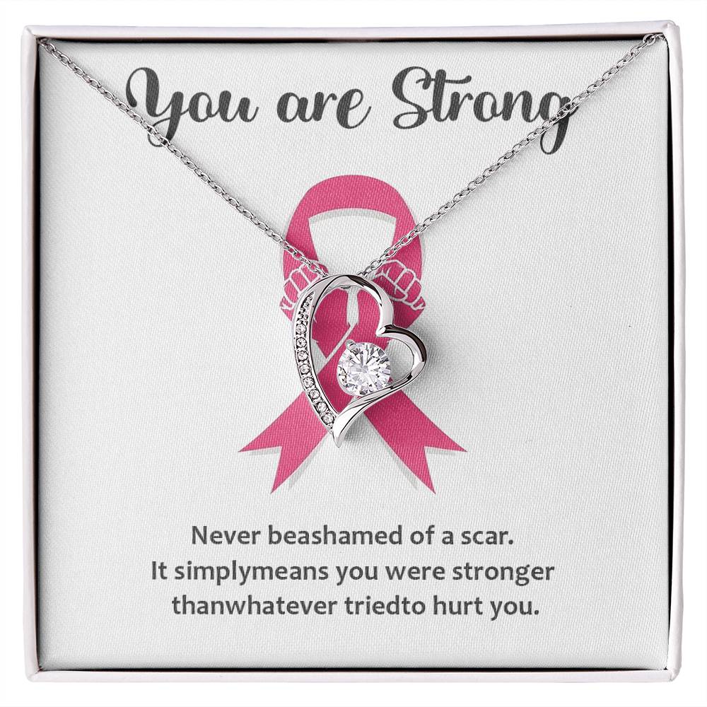 You Are Strong - Inspirational Necklace Gift You Are Strong Necklace Meaning Of Scars Necklace Supportive Gift For Resilience Courageous Spirit Jewelry Personal Strength Necklace Emotional Connection Necklace Jewelry For Celebrating Survival