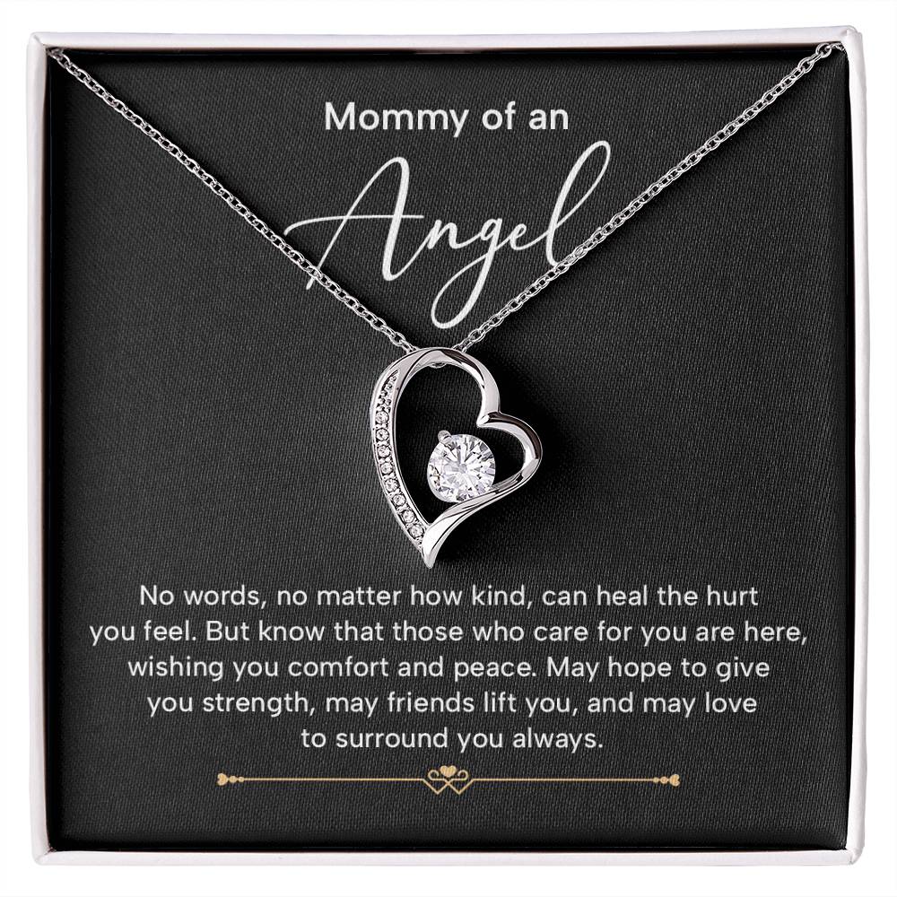 Mommy Of An Angel Necklace – Heartfelt Memorial Jewelry Gift, May Love Surround You Always, Sentimental Keepsake For Comfort And Strength