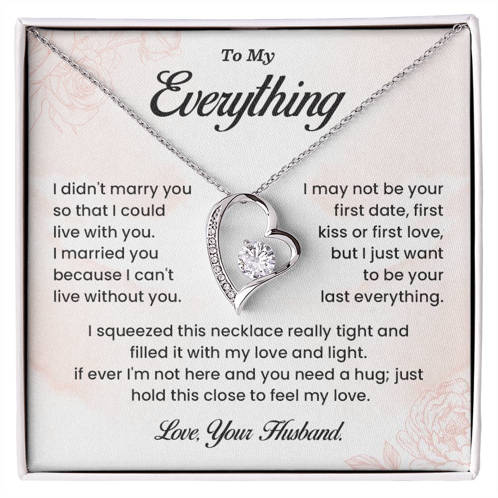 Wife Necklace Gift from Husband – To My Everything