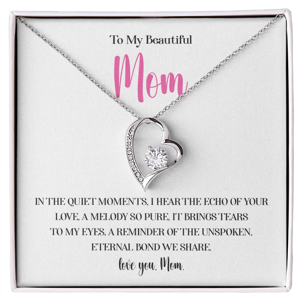 Necklace for Mom With Heartfelt Message Card & Gift Box