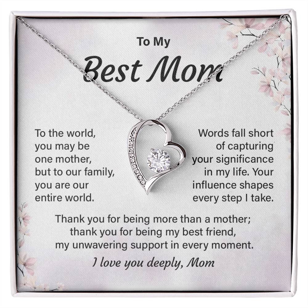 Best Mom Necklace Gift from Daughter or Son