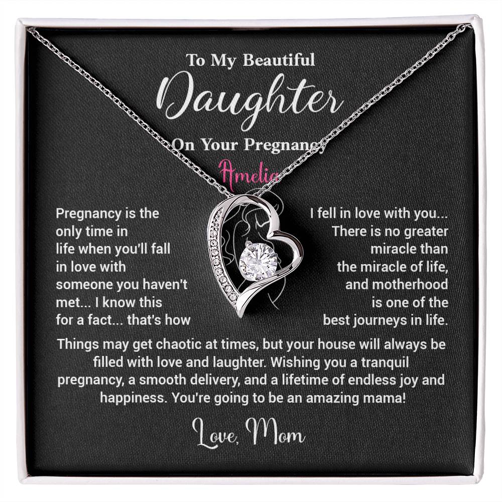 Daughter Pregnancy Necklace from Mom – Amelia Design