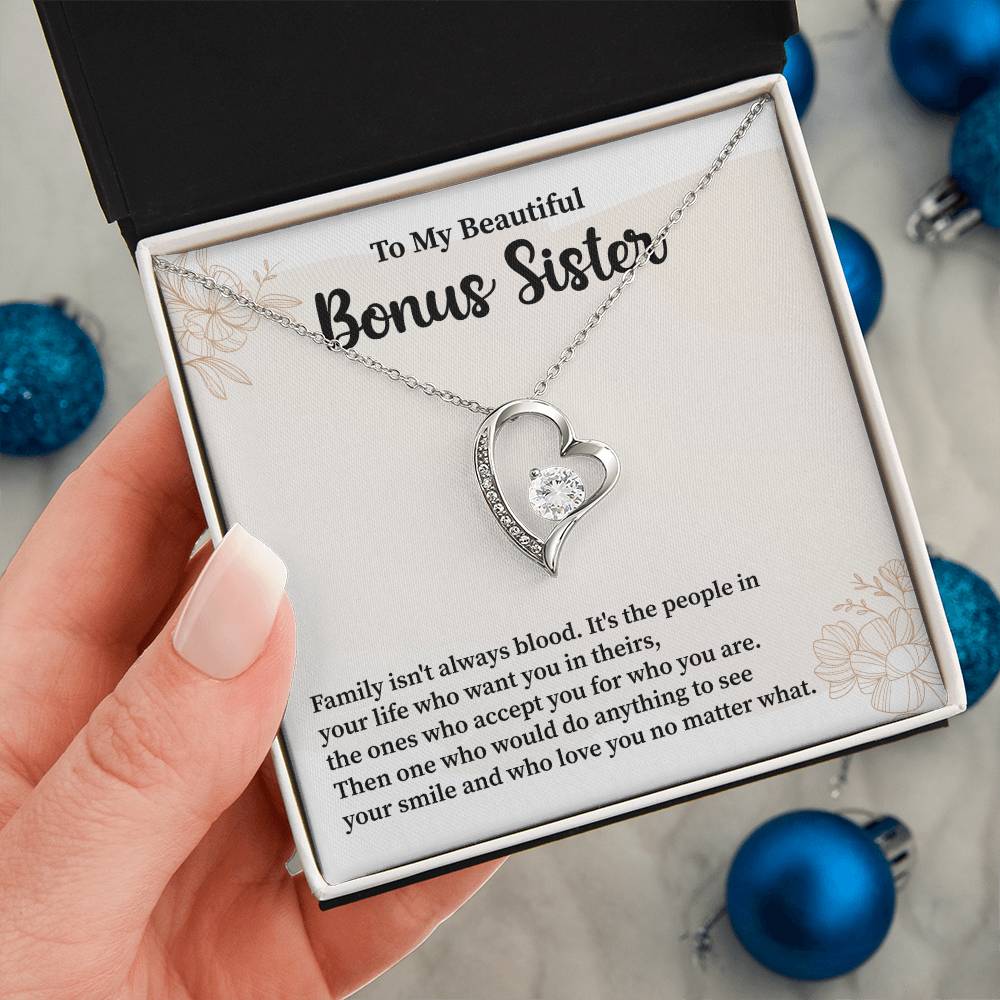 Bonus Sister Necklace Heartfelt Gift of Love