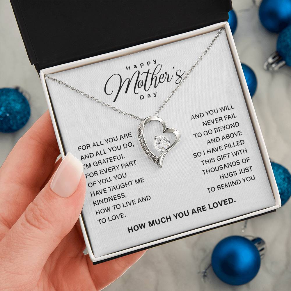 Mother’s Day Necklace Gift with Keepsake Message Card