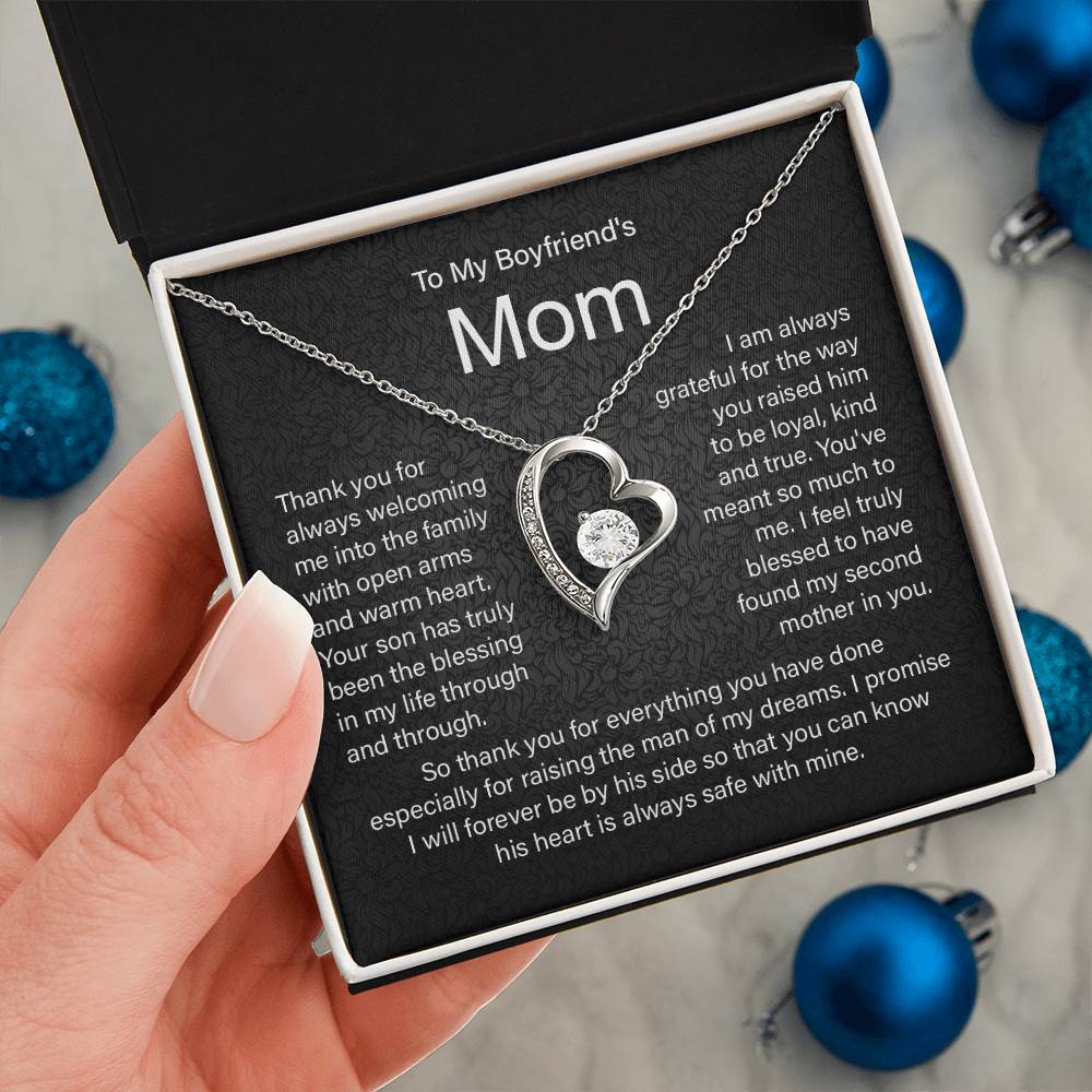 Boyfriend's Mom Necklace Gift From Girlfriend.