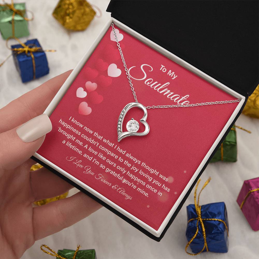 Soulmate Necklace Gift for Her – Box & Card Included