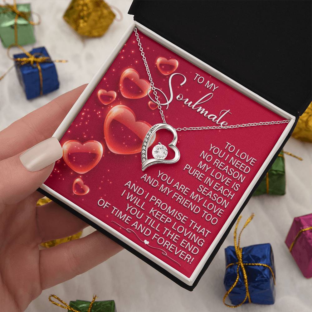 Romantic Soulmate Necklace Gift with Gift Box