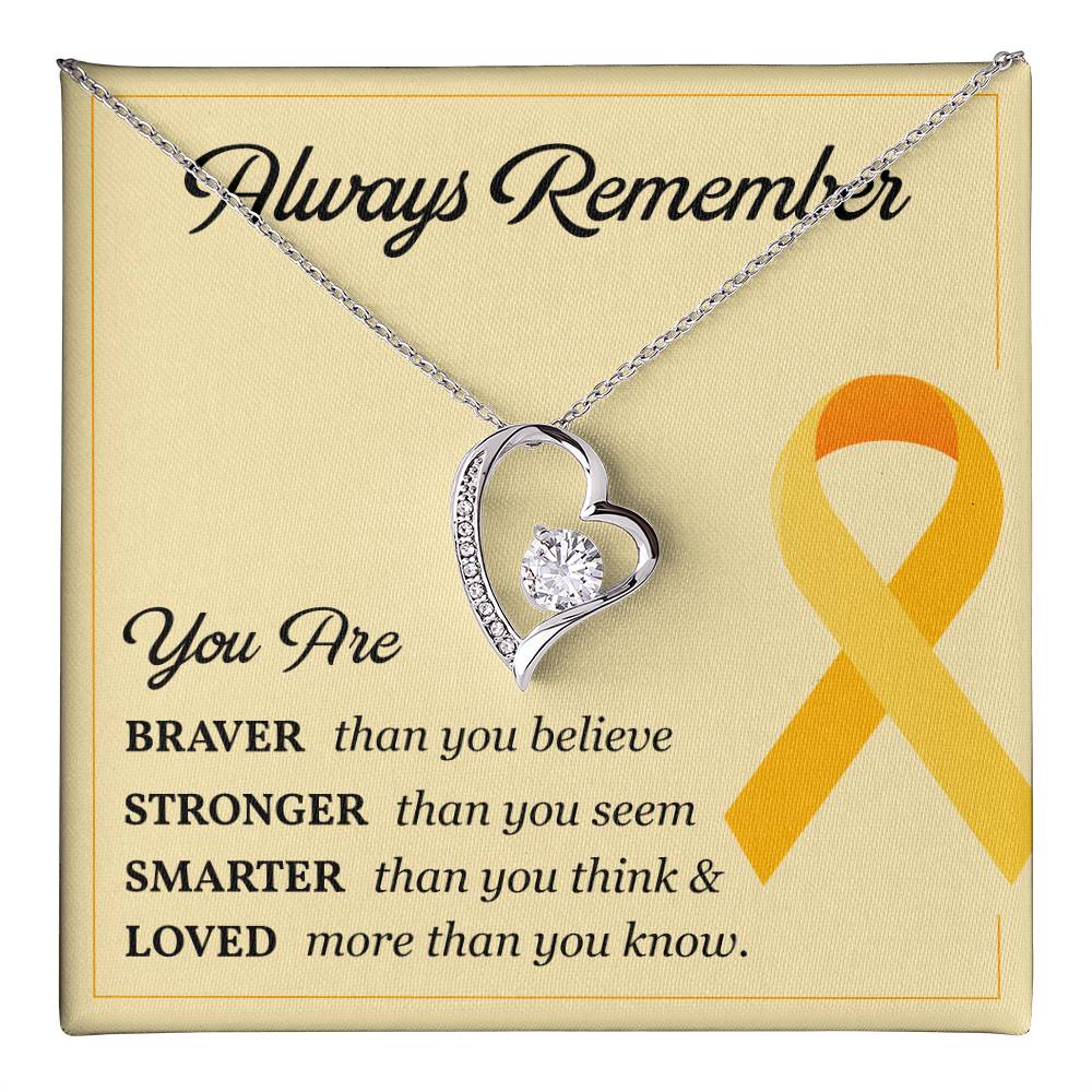 Childhood Cancer Gift for Her – Message Card Inside