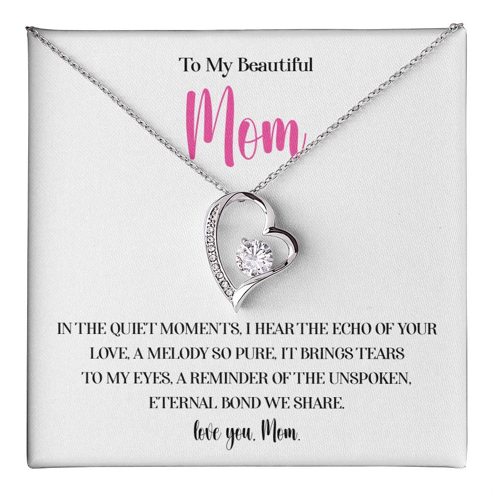 Necklace for Mom With Heartfelt Message Card & Gift Box