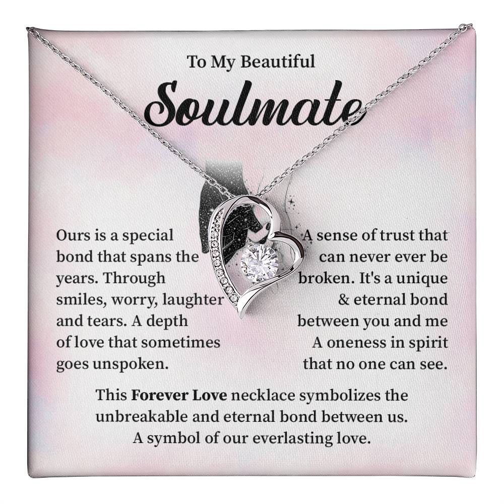 Soulmate Necklace Gift for Her – Message Card Box
