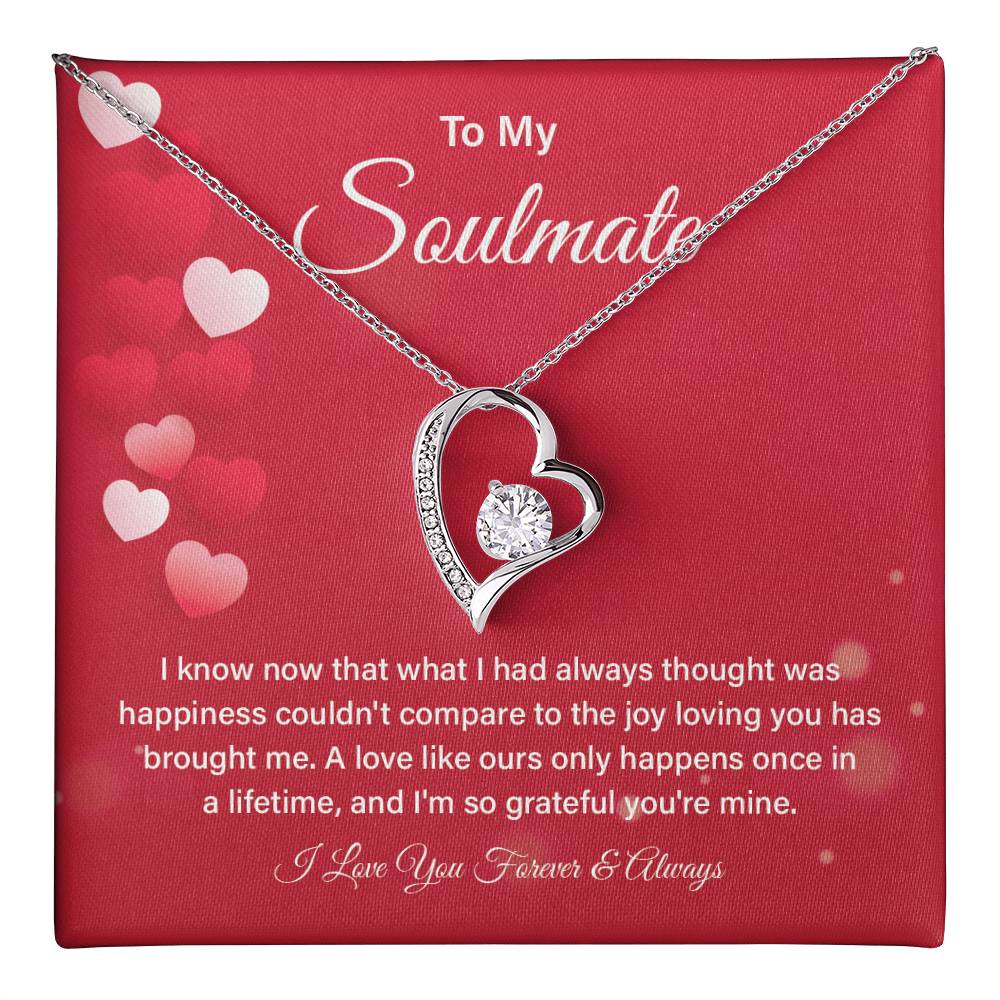 Soulmate Necklace Gift for Her – Box & Card Included