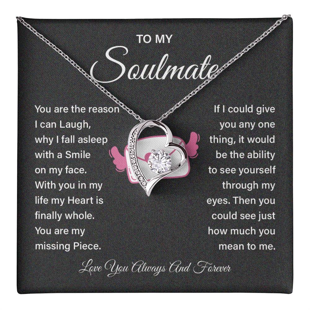 Soulmate Necklace Gift for Girlfriend – Love Message Box