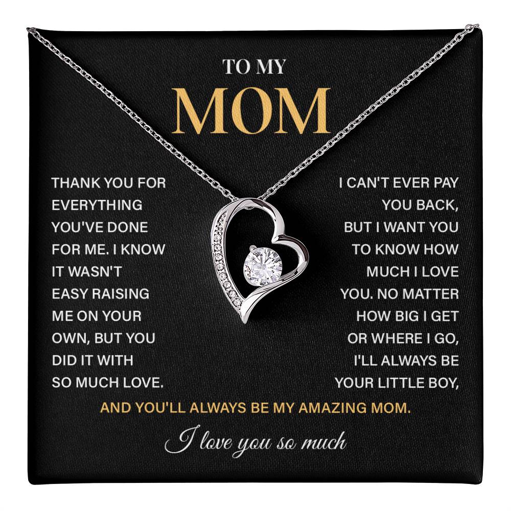 Necklace Gift For Mom From Children With Heartfelt Note