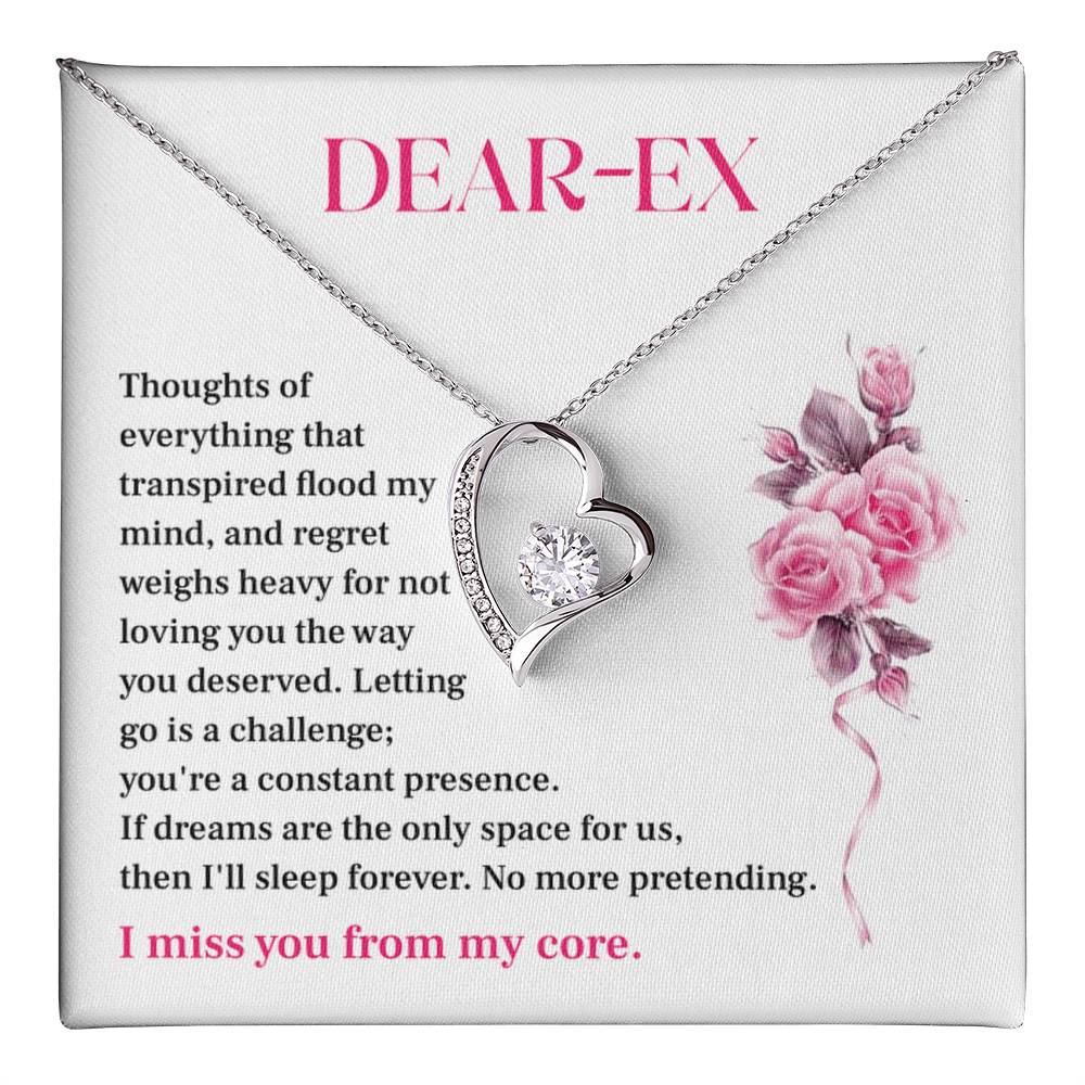 Gift for Ex-Lover – Regretful Necklace with Heartfelt Note