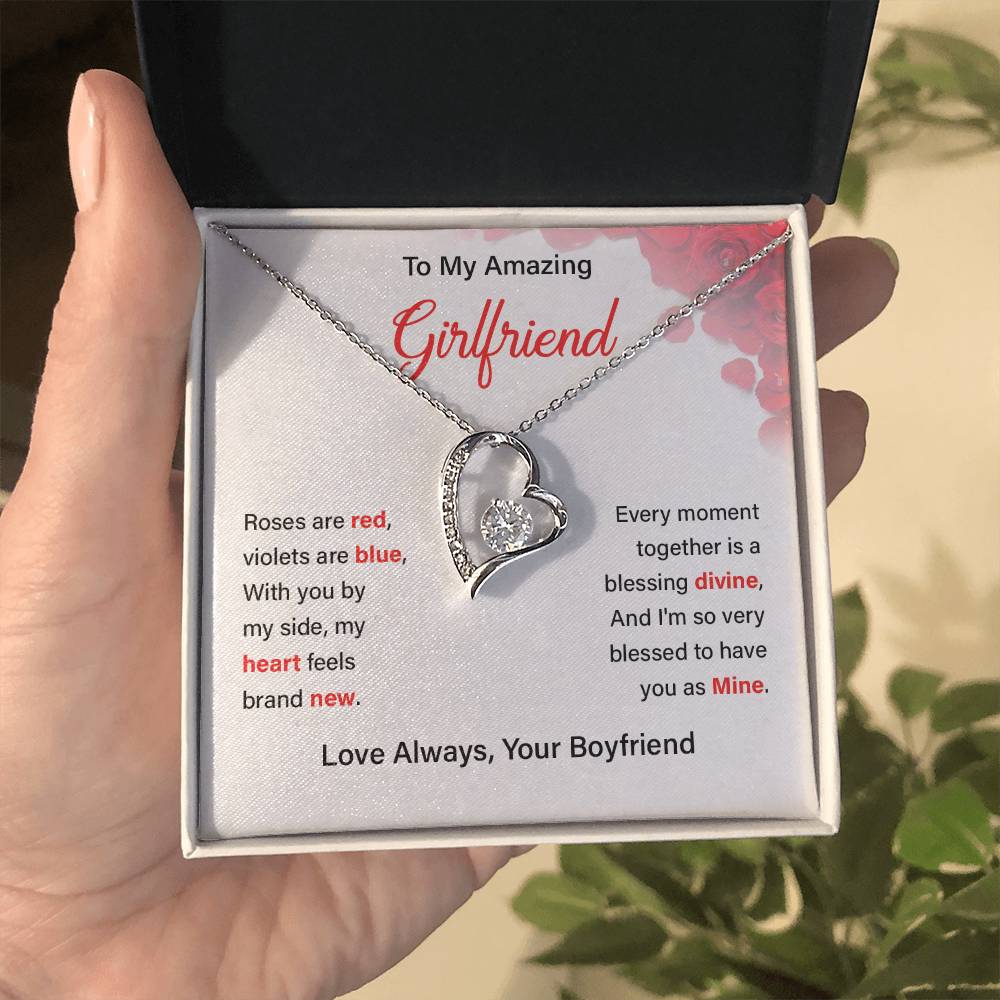 To my girlfriend Roses are red.