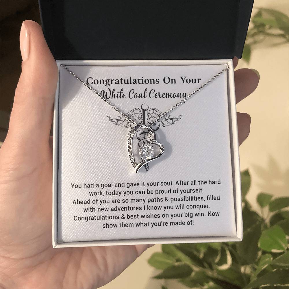 White Coat Ceremony Necklace Gift for New Doctor