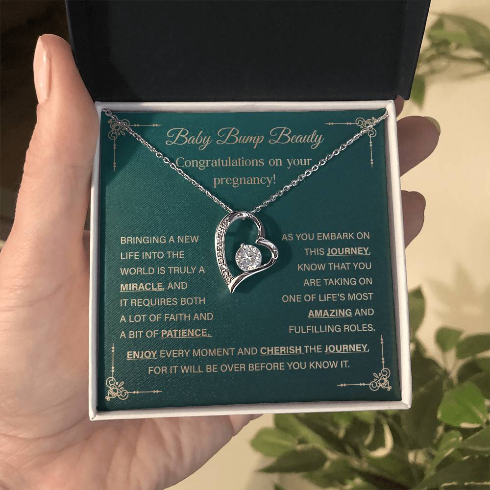 Necklace Gift for Pregnant Woman – Baby Bump Beauty Keepsake Jewelry