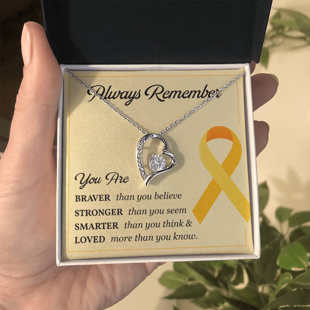 Childhood Cancer Gift for Her – Message Card Inside