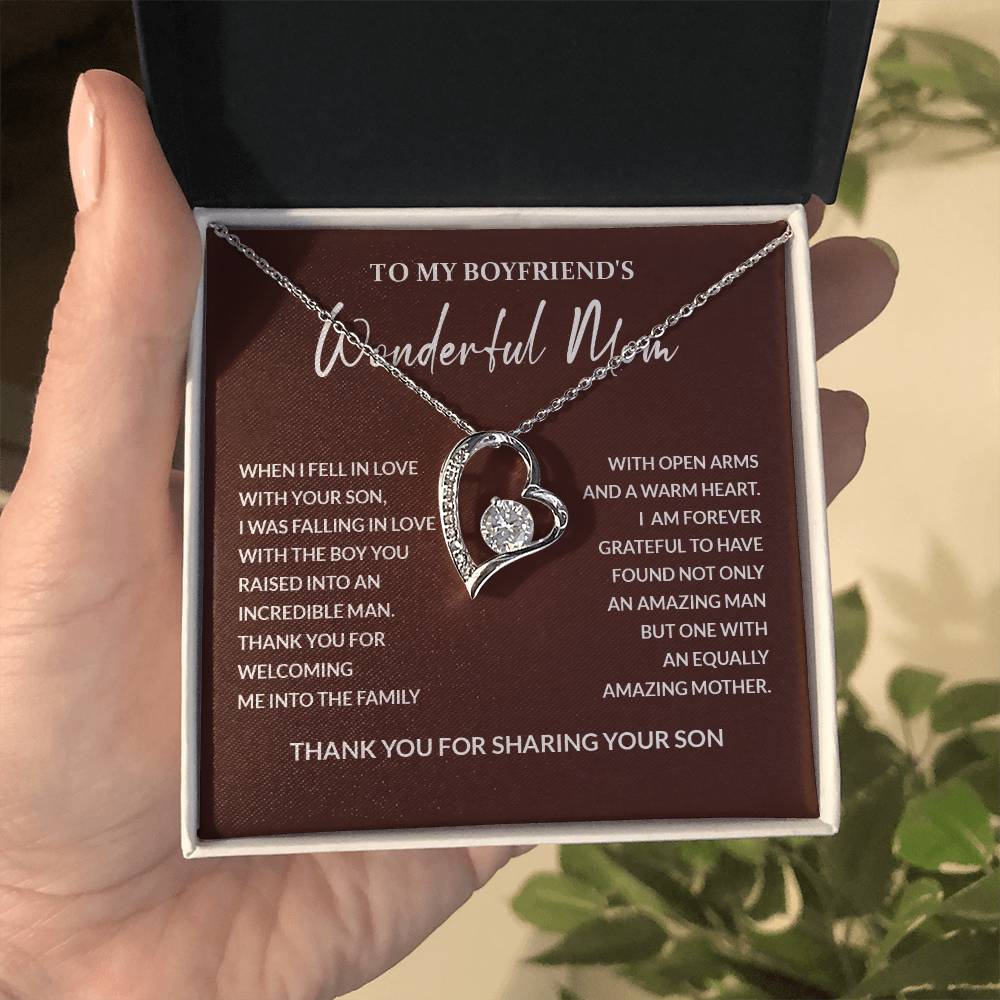Boyfriend’s Mom Gift – Thank You for Raising an Amazing Son