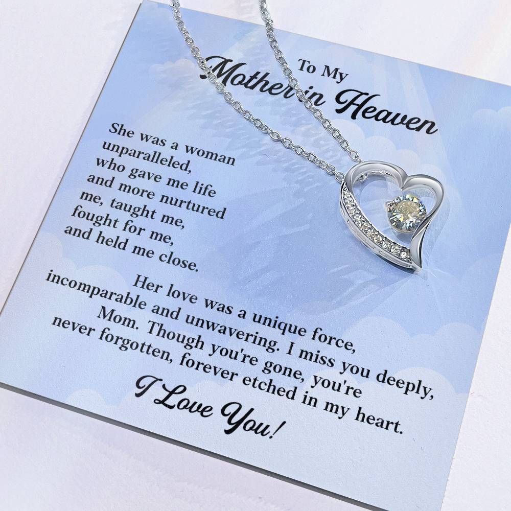 Memorial Necklace Gift for Mother in Heaven