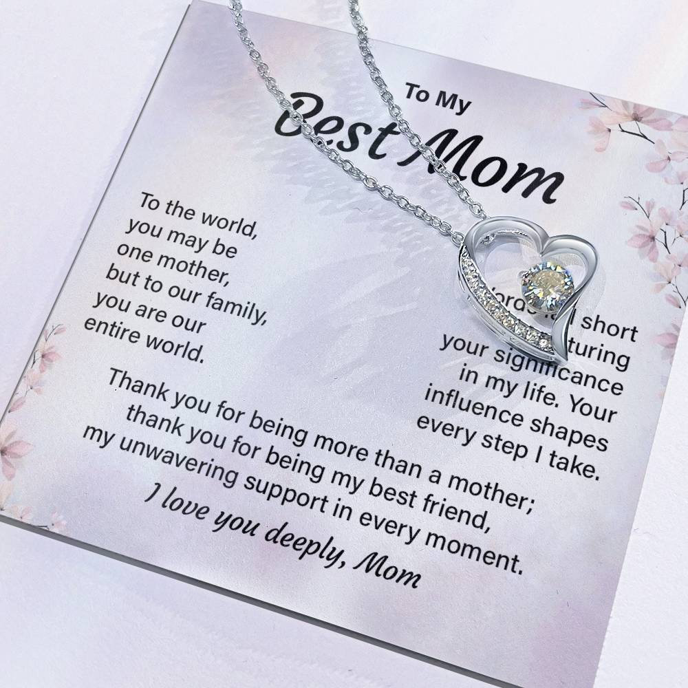 Best Mom Necklace Gift from Daughter or Son