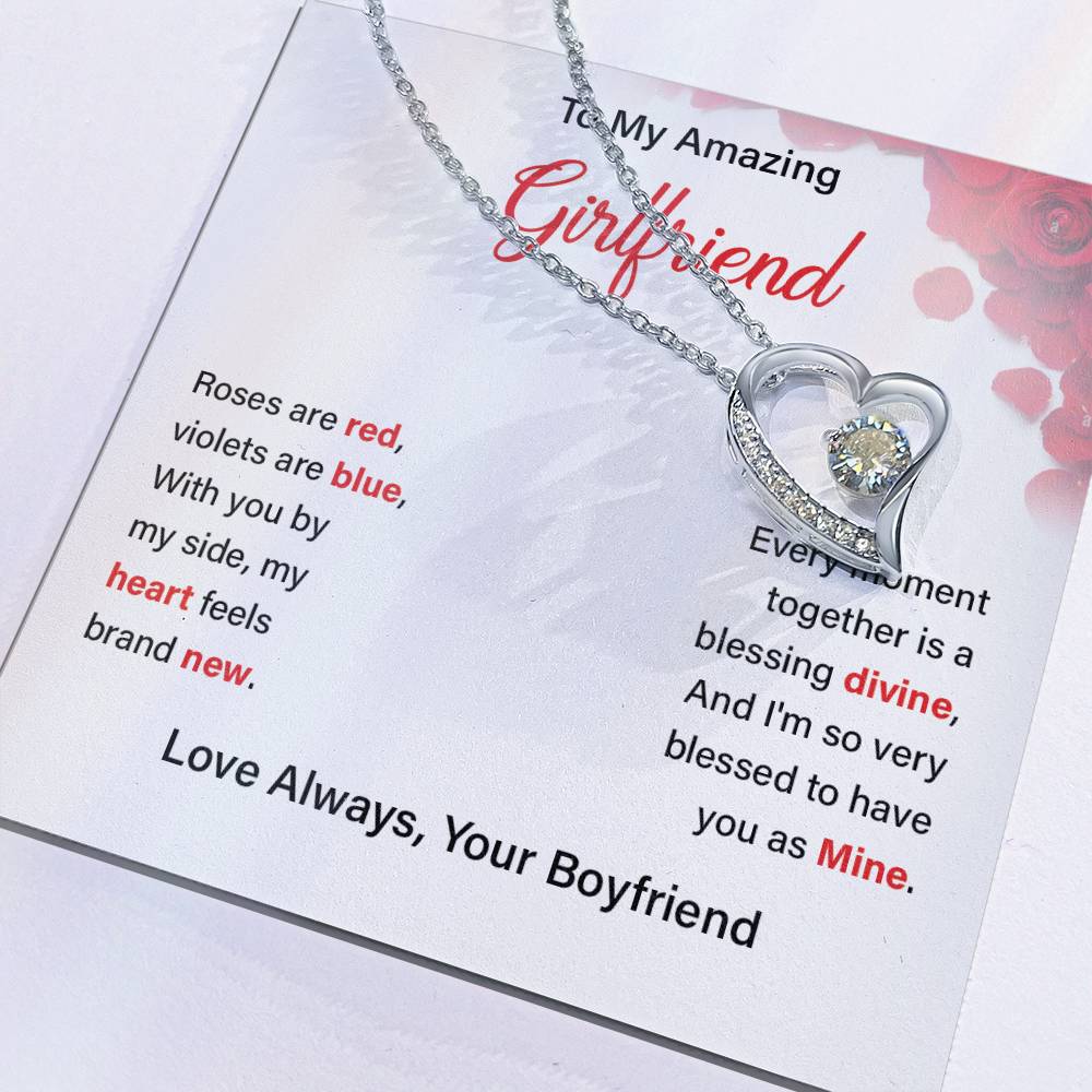 To my girlfriend Roses are red.