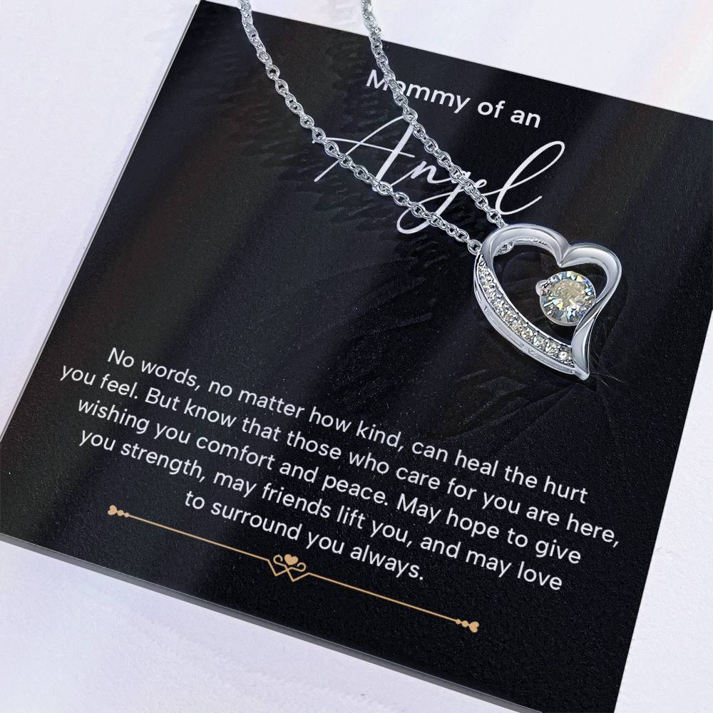 Mommy Of An Angel Necklace – Heartfelt Memorial Jewelry Gift, May Love Surround You Always, Sentimental Keepsake For Comfort And Strength