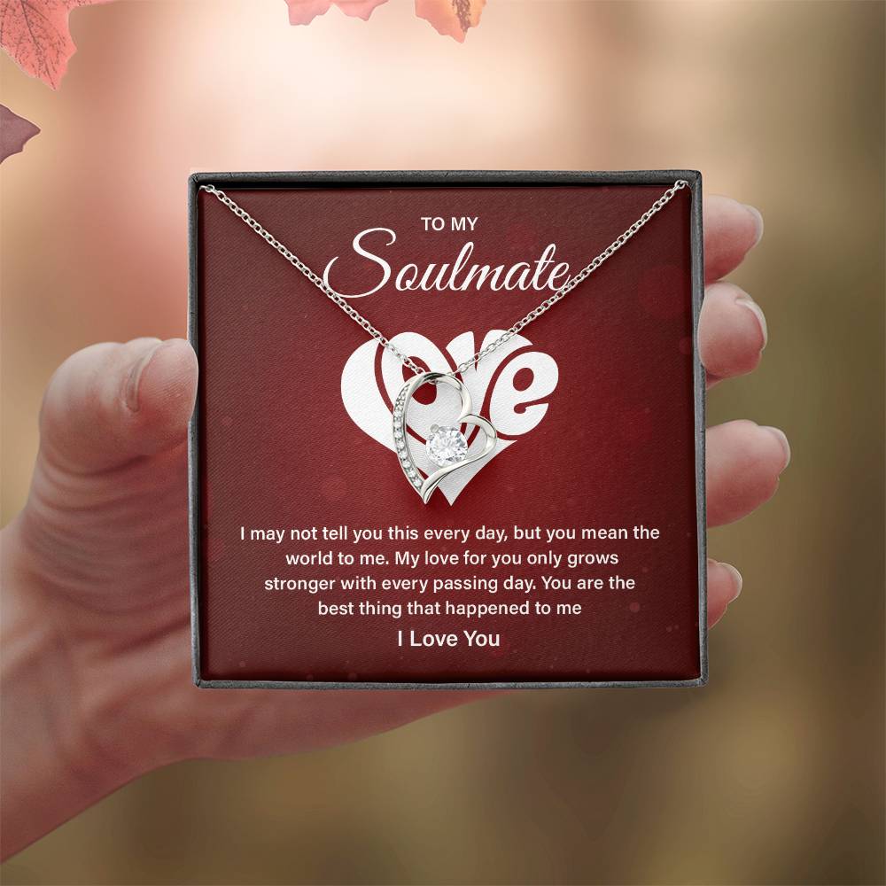 Soulmate Necklace Gift – Love Message Card Box