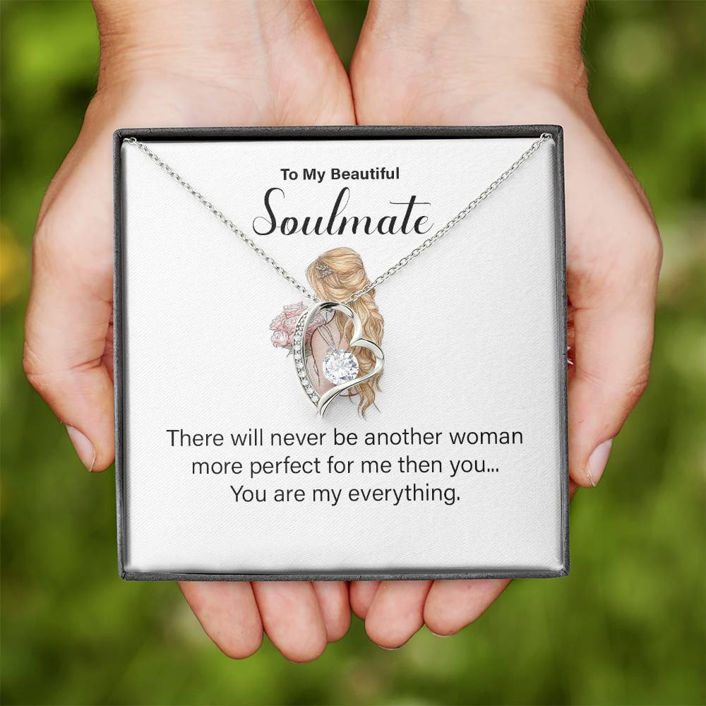 Soulmate Necklace for Wife – You Are My Everything Message Card