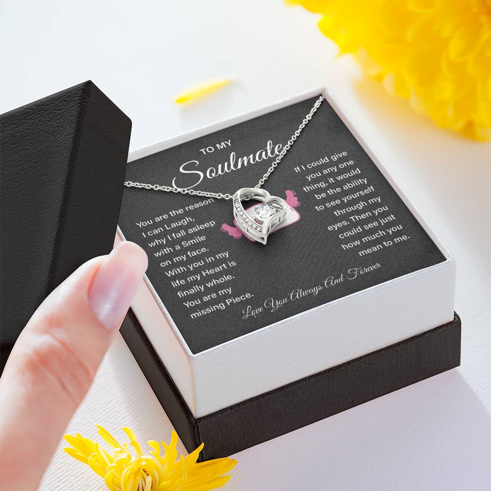Soulmate Necklace Gift for Girlfriend – Love Message Box