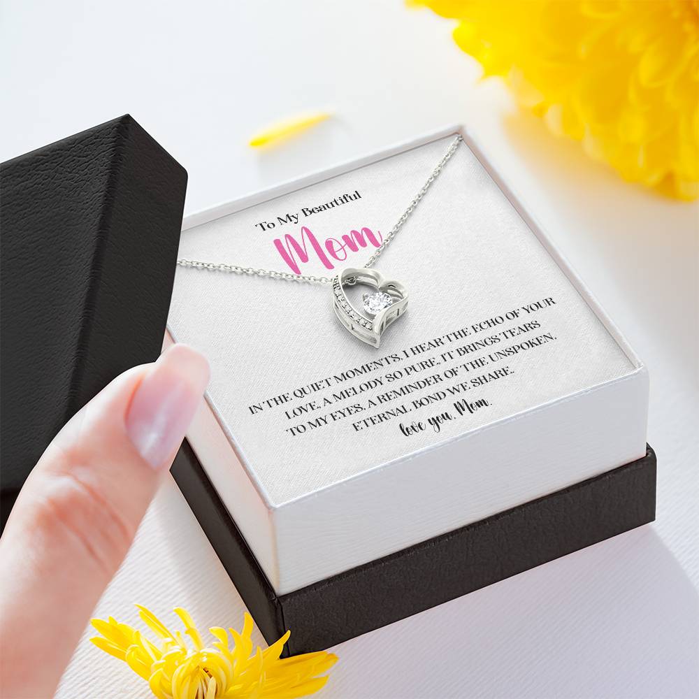 Necklace for Mom With Heartfelt Message Card & Gift Box