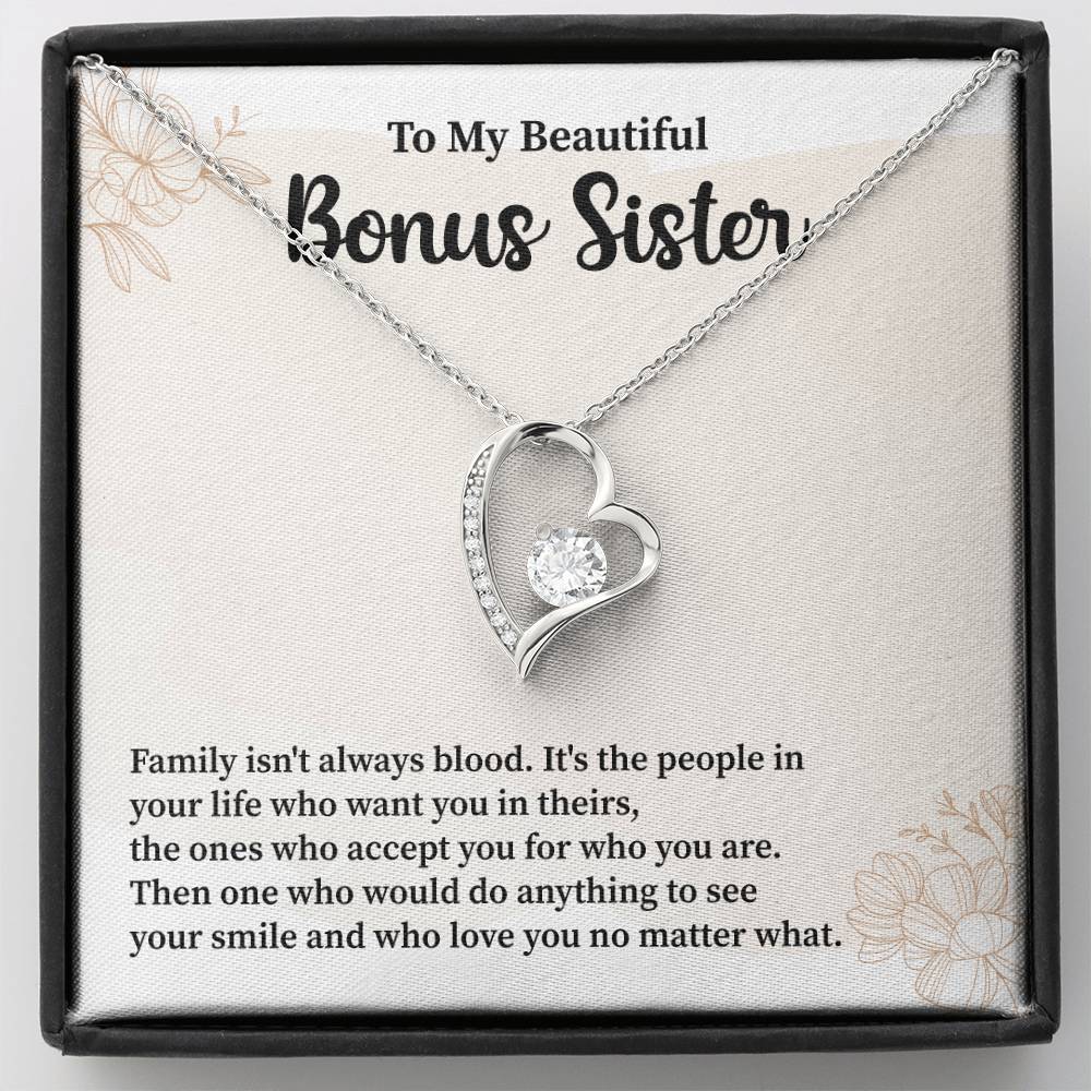 Bonus Sister Necklace Heartfelt Gift of Love
