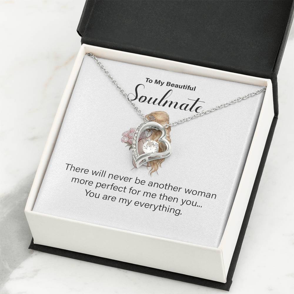 Soulmate Necklace for Wife – You Are My Everything Message Card