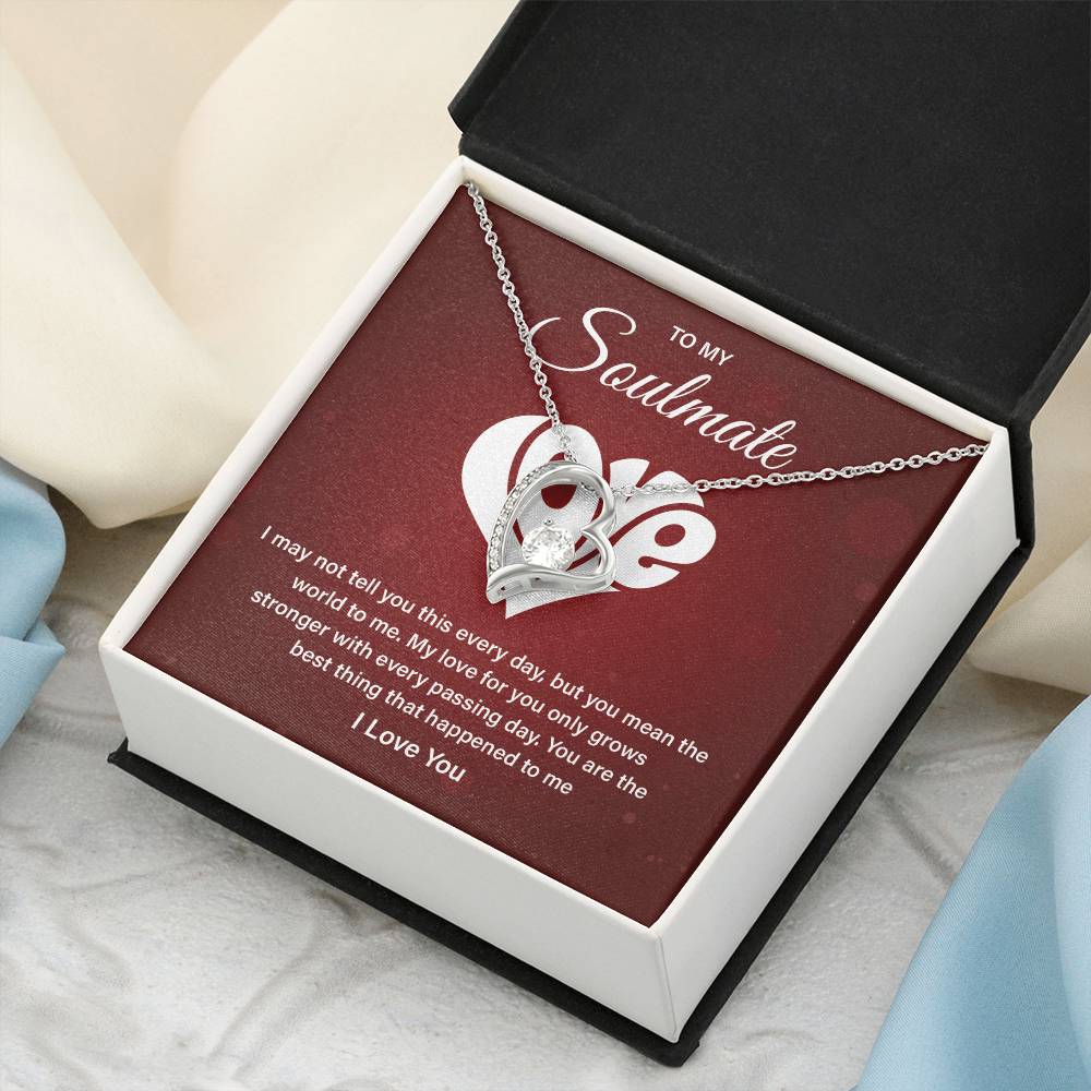 Soulmate Necklace Gift – Love Message Card Box