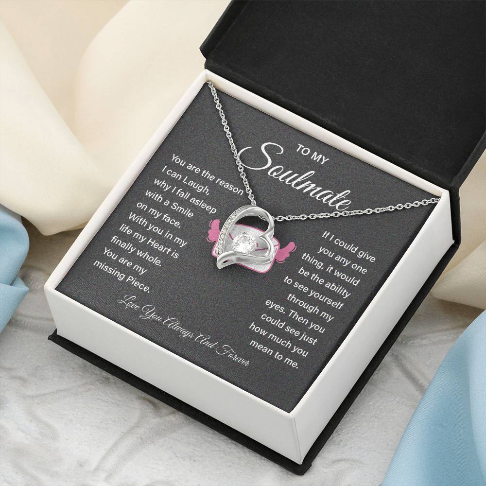 Soulmate Necklace Gift for Girlfriend – Love Message Box