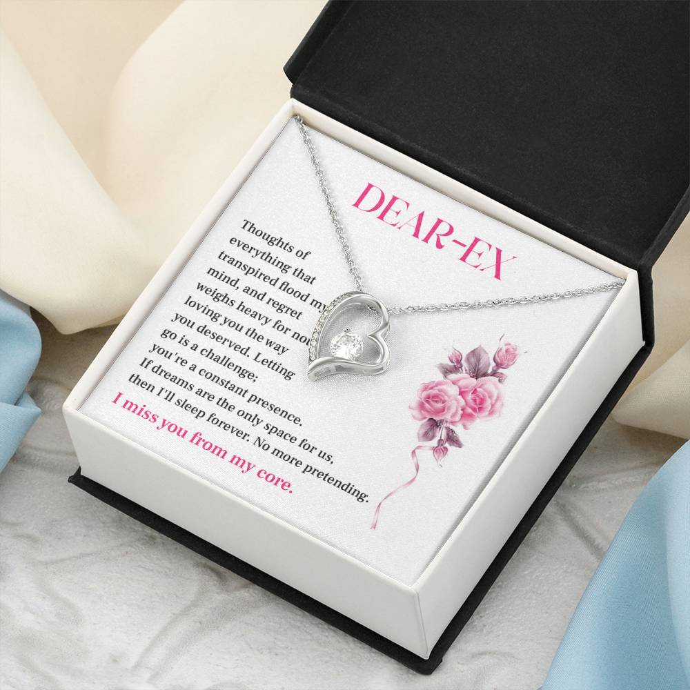 Gift for Ex-Lover – Regretful Necklace with Heartfelt Note