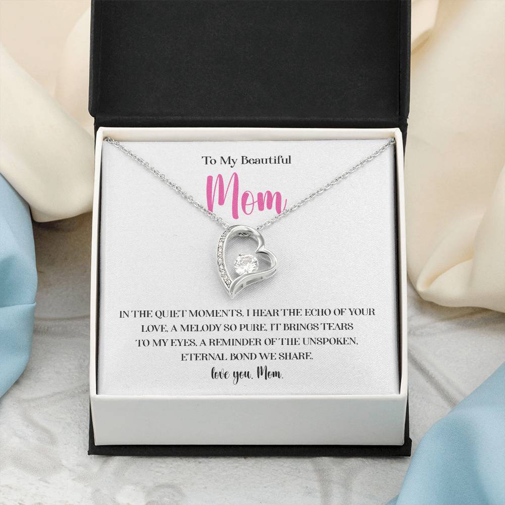 Necklace for Mom With Heartfelt Message Card & Gift Box