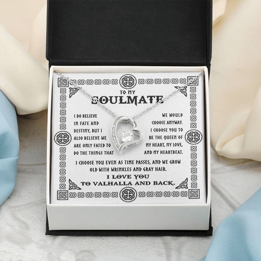 Viking Soulmate Necklace Gift for Her – Message Card Box