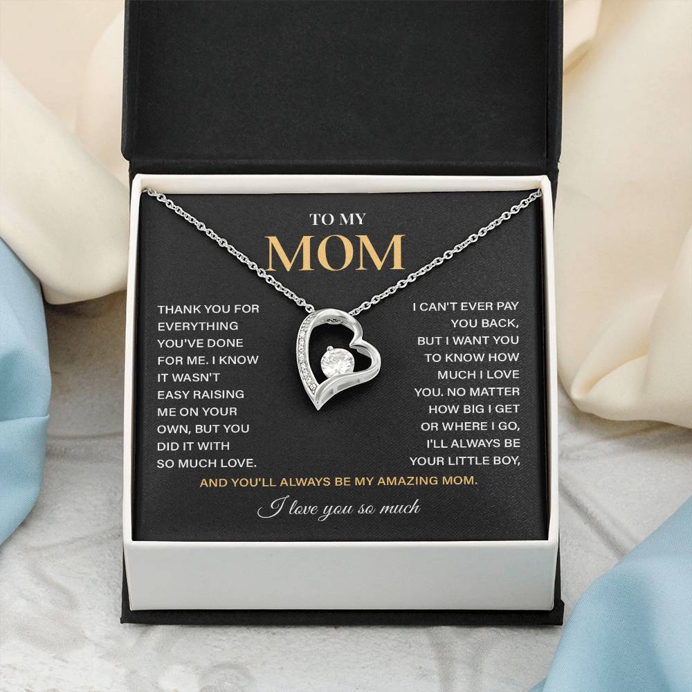 Necklace Gift For Mom From Children With Heartfelt Note