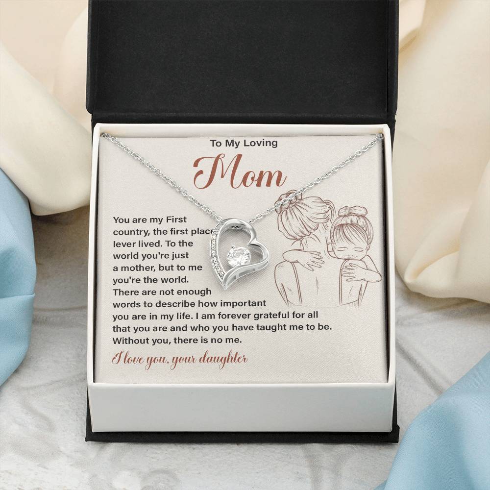 Gift for Loving Mom from Daughter with Message Card