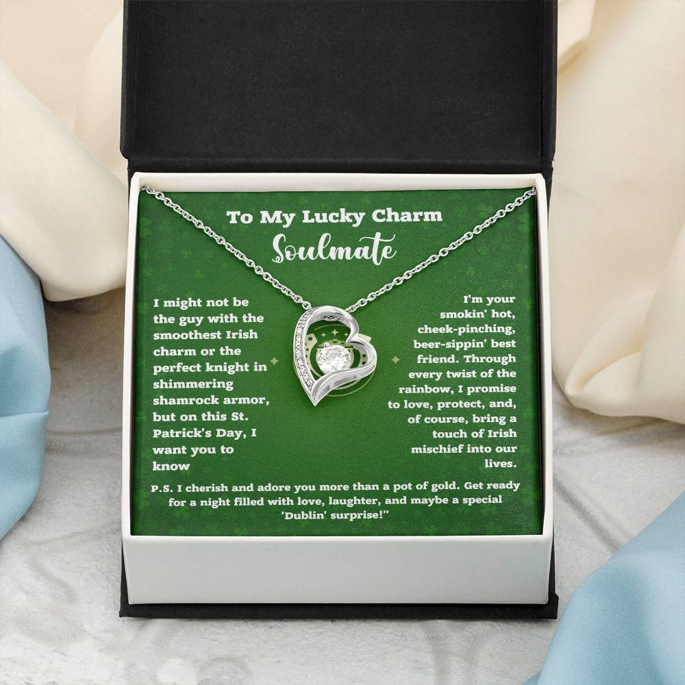 Lucky Charm Soulmate Necklace Gift with Card