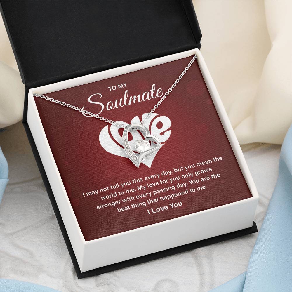 Soulmate Necklace Gift – Love Message Card Box